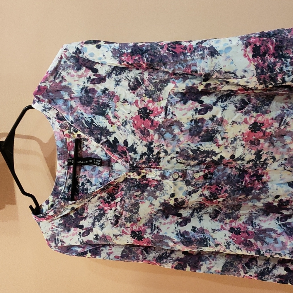 Ladies long sleeve blouse multicolor
